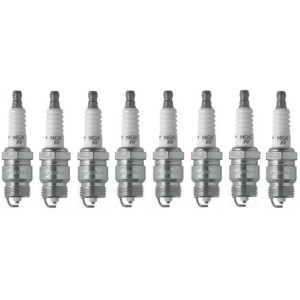 8 BOUGIES NGK WR5 V-Power 2438 FORD MUSTANG V8 289 302 351 W 390 427 1964-1973 (version grosses bougies prise sur clé de 21 mm)