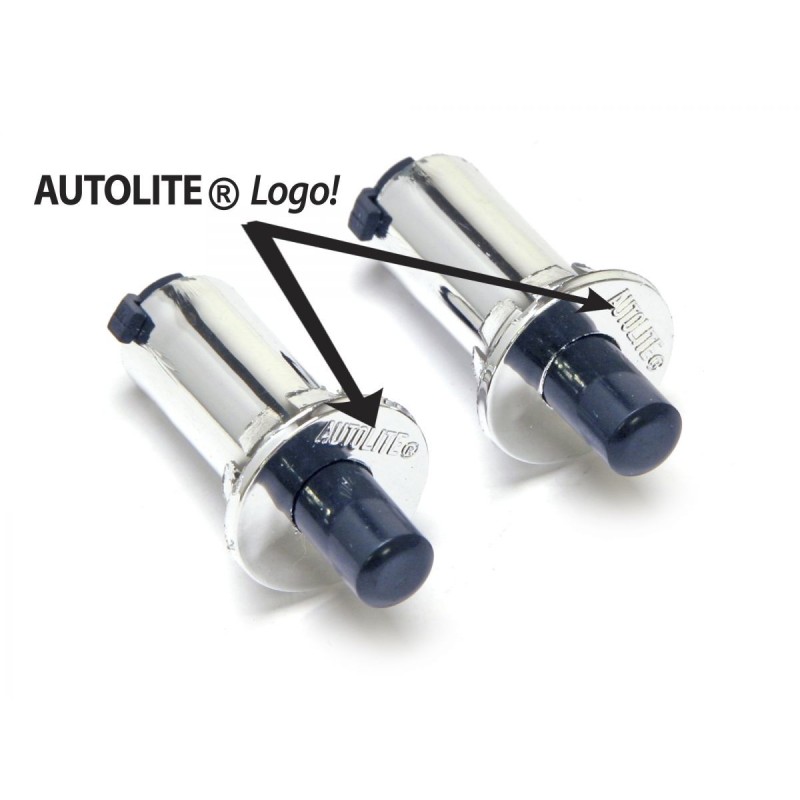 FORD MUSTANG 1968-1970 CONTACTEUR DE PORTE POUR ECLAIRAGE INTERIEUR DEUX BROCHES Courtesy Light Switch pair chrome 2 pin SCOTT D