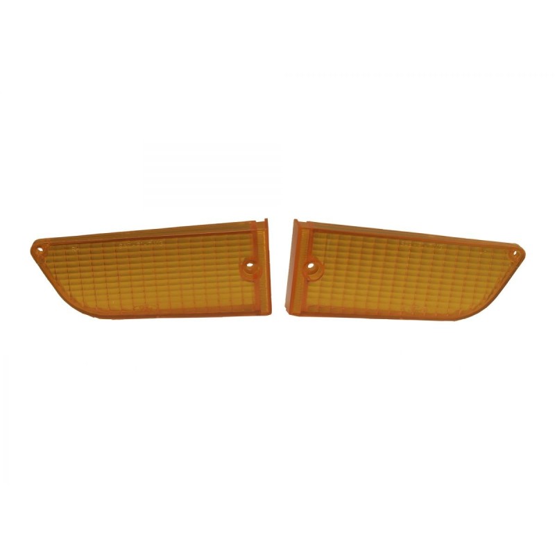 FORD MUSTANG 1971-1972 PAIRE DE LENTILLES DE PHARE DE PARKING VEILLEUSE OU CLIGNOTANT AVANT Parking lamp lens pair SCOTT DRAKE D