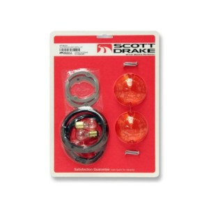FORD MUSTANG 1964-1966 KIT D INSTALLATION DE FEUX PARKING VEILLEUSE OU CLIGNOTANT AVANT Parking Lamp Installation Kit SCOTT DRAK