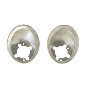 FORD MUSTANG 1967-1968 PAIRE DE SUPPORT DE FEUX DE PARKING VEILLEUSE OU CLIGNOTANT AVANT Parking Lamp Bezels pair SCOTT DRAKE C7
