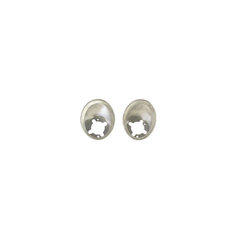 FORD MUSTANG 1967-1968 PAIRE DE SUPPORT DE FEUX DE PARKING VEILLEUSE OU CLIGNOTANT AVANT Parking Lamp Bezels pair SCOTT DRAKE C7