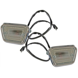 FORD MUSTANG 1968 front side markers lights pair SCOTT DRAKE C8ZZ-15A201-C-D