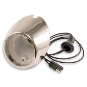 FORD MUSTANG 1967-1968 LOGEMENT DE FEU DE RECUL GAUCHE backup lamp housing left hand SCOTT DRAKE C7ZZ-15512-BR
