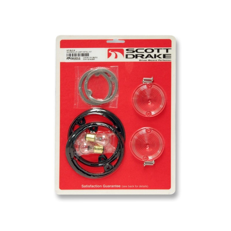FORD MUSTANG 1964-1966 KIT D INSTALLATION DES LAMPES DE RECUL Backup lamp installation kit SCOTT DRAKE KIT-ELC-9