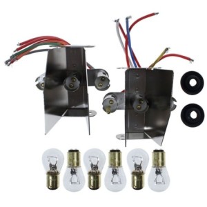 FORD MUSTANG 1965-1966 KIT SUPPORTS 3 AMPOULES DE FEUX ARRIERE Taillamp 3 bulb Inserts SCOTT DRAKE C5ZZ-STL-13400