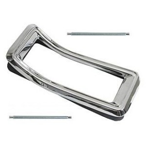 FORD MUSTANG 1967 FACETTE DE FEU ARRIERE CHROME tail light bezels SCOTT DRAKE C7ZZ-13489-A