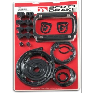 FORD MUSTANG 1964-1966 KIT JOINTS POUR NOUVELLE PEINTURE Basic repaint kit SCOTT DRAKE KIT-RUB-3