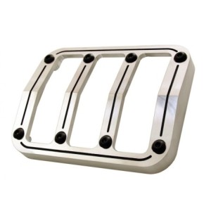 FORD MUSTANG 1965-1966 CONTOUR DE FEU ARRIERE AVEC ACCENTUATIONS ALUMINIUM Billet Tail Light Bezels with Accent Lines SCOTT DRAK