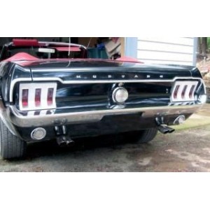 FORD MUSTANG 1967-1968 PAIRE DE CONTOURS DE FEU ARRIERE ALUMINIUM Billet Tail Light Bezels pair SCOTT DRAKE B-13489-67