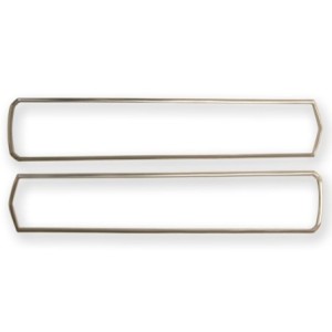 FORD MUSTANG 1967 SHELBY et ELEANOR PAIRE DE CONTOURS DE FEU ARRIERE SATIN tail light bezel pair SCOTT DRAKE S7MS-13489