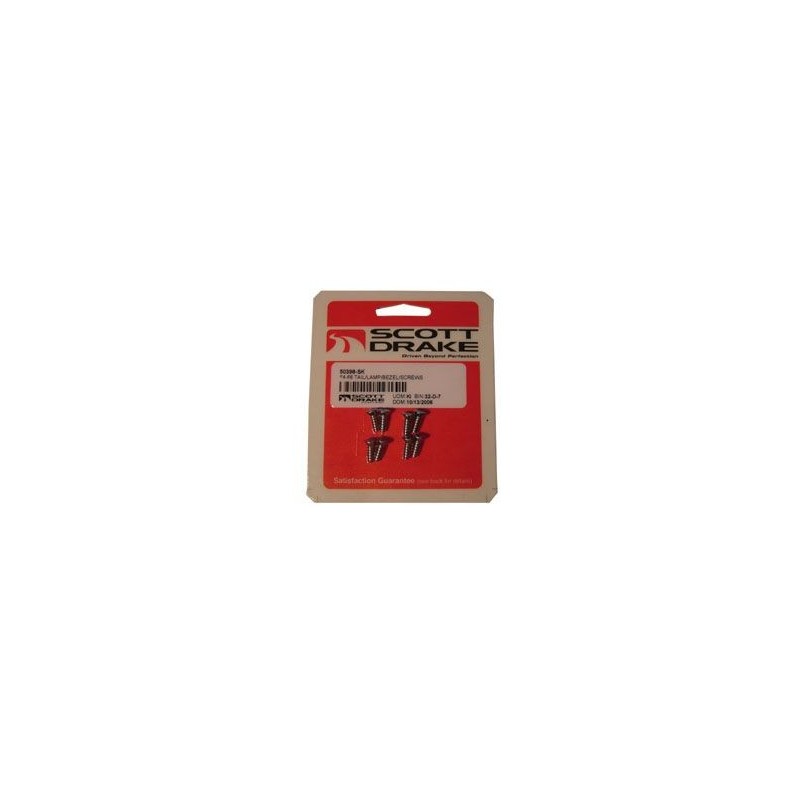 FORD MUSTANG 1964-1966 KIT DE VIS POUR CONTOUR DE FEU ARRIERE Tail Light Bezel Screw Kit SCOTT DRAKE 50398-SK