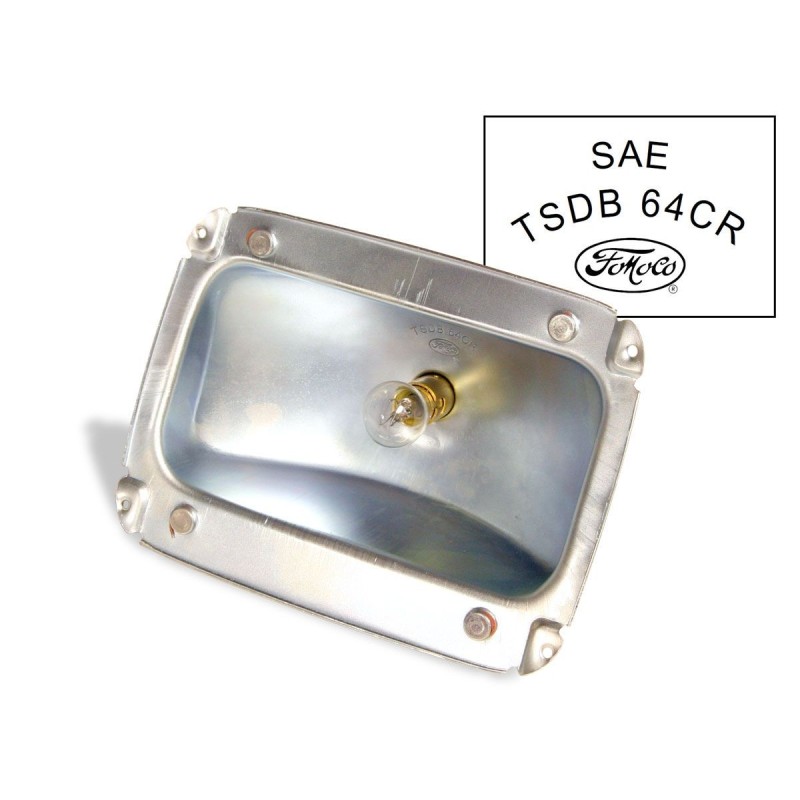 FORD MUSTANG 1965-1966 LOGEMENT DE FEU ARRIERE AVEC LOGO FOMOCO tail light housing with FoMoCo logo SCOTT DRAKE C5ZZ-13434-B