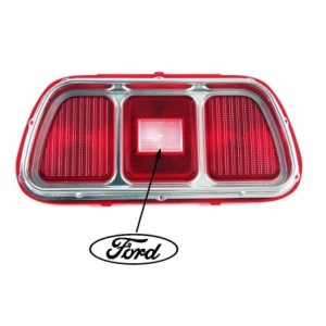 FORD MUSTANG 1971-1973 CABOCHON DE FEU ARRIERE AVEC CADRE CONTOUR tail light lens and bezels SCOTT DRAKE D1ZZ-13450