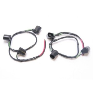 FORD MUSTANG 1967 SHELBY FASTBACK PAIRE DE CABLES DE BRANCHEMENT DE FEU Tail Light Housing Plug and Pigtail SCOTT DRAKE S7MS-13A