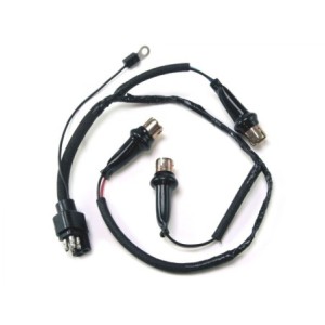 FORD MUSTANG 1968 SHELBY PAIRE DE CABLES DE BRANCHEMENT DE FEU Tail Light Housing Plug and Pigtail SCOTT DRAKE S9MS-13A408-A