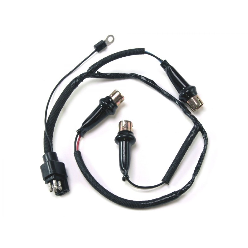 FORD MUSTANG 1968 SHELBY PAIRE DE CABLES DE BRANCHEMENT DE FEU Tail Light Housing Plug and Pigtail SCOTT DRAKE S9MS-13A408-A