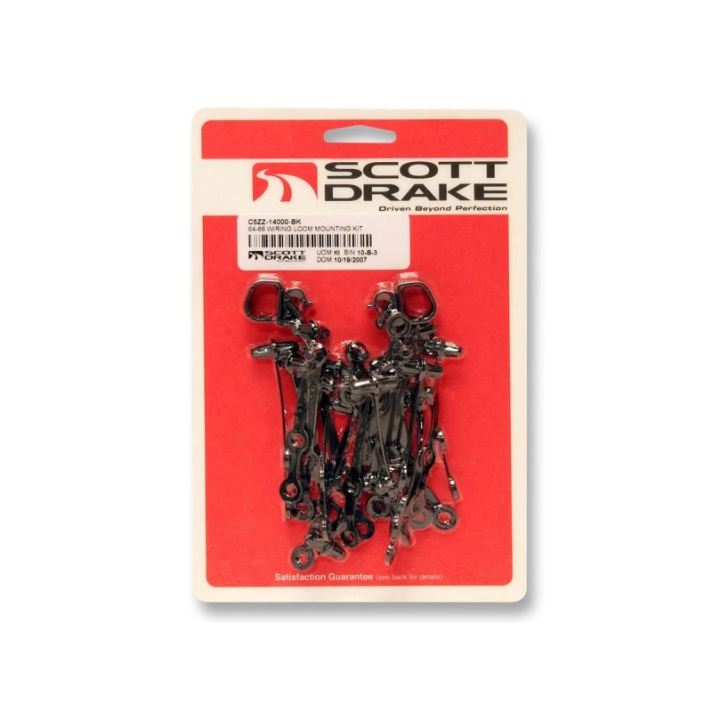 FORD MUSTANG 1964-1966 CABLAGE DE KIT DE MONTAGE Wiring Loom Mounting Kit SCOTT DRAKE C5ZZ-14000-BK