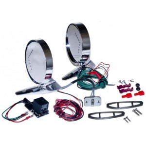 FORD MUSTANG 1964-1966 PAIRE DE RETROVISEURS GAUCHE CONDUCTEUR ET DROIT PASSAGER Deluxe remote mirror kits with led indicators G
