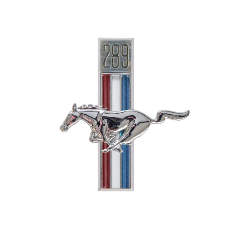 FORD MUSTANG 1967-1968 EMBLEME 289 CHEVAL MUSTANG GALOP GAUCHE 289 Running Horse Fender Emblems left hand SCOTT DRAKE C7ZZ-16229