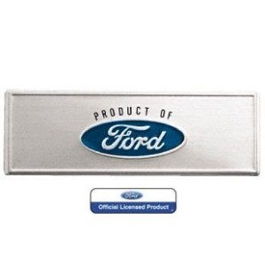 FORD MUSTANG 1968-1973 EMBLEME DE SEUIL DE PORTE BLEU Door Sill Scuff Plate Emblem Blue SCOTT DRAKE C8ZZ-6513208-T (vendu a l'un