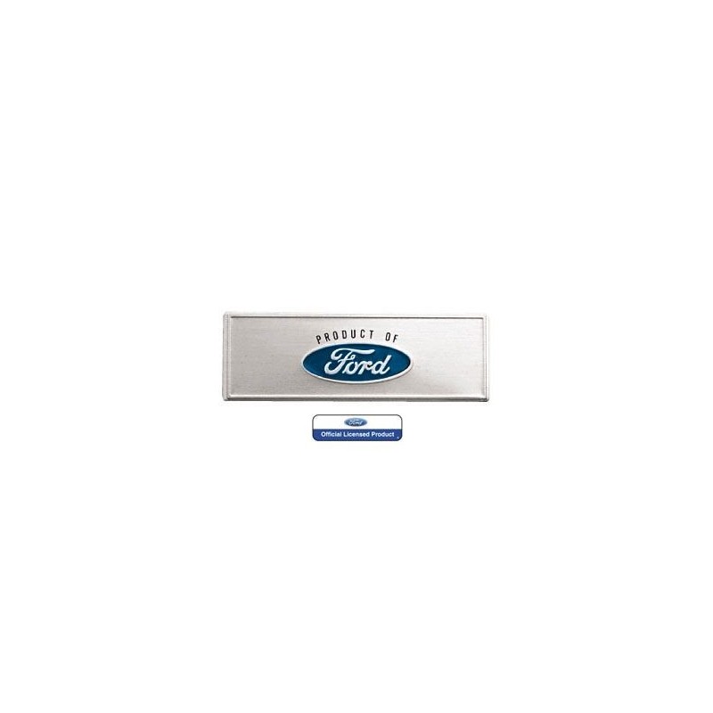 FORD MUSTANG 1968-1973 EMBLEME DE SEUIL DE PORTE BLEU Door Sill Scuff Plate Emblem Blue SCOTT DRAKE C8ZZ-6513208-T (vendu a l'un