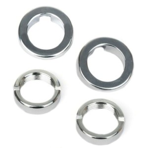 FORD MUSTANG 1964-1965 KIT D ENTRETOISE ET FACETTE POUR ESSUIE GLACE wiper bezel and nut kit SCOTT DRAKE C5ZZ-17514-K