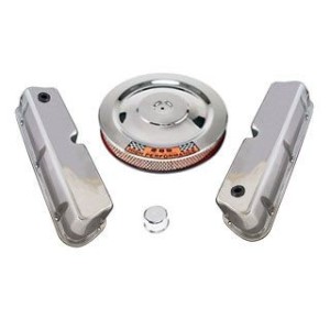 FORD MUSTANG 1964-1973 V8 260 289 302 KIT D HABILLAGE DE MOTEUR ACIER CHROME ECONOMIQUE Engine dress up kit chrome SCOTT DRAKE C