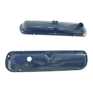 FORD MUSTANG 1965-1968 V8 260 289 302 COUVRE CACHE CULBUTEURS SMALL BLOCK ACIER PEINT BLEU small block valve covers blue SCOTT D