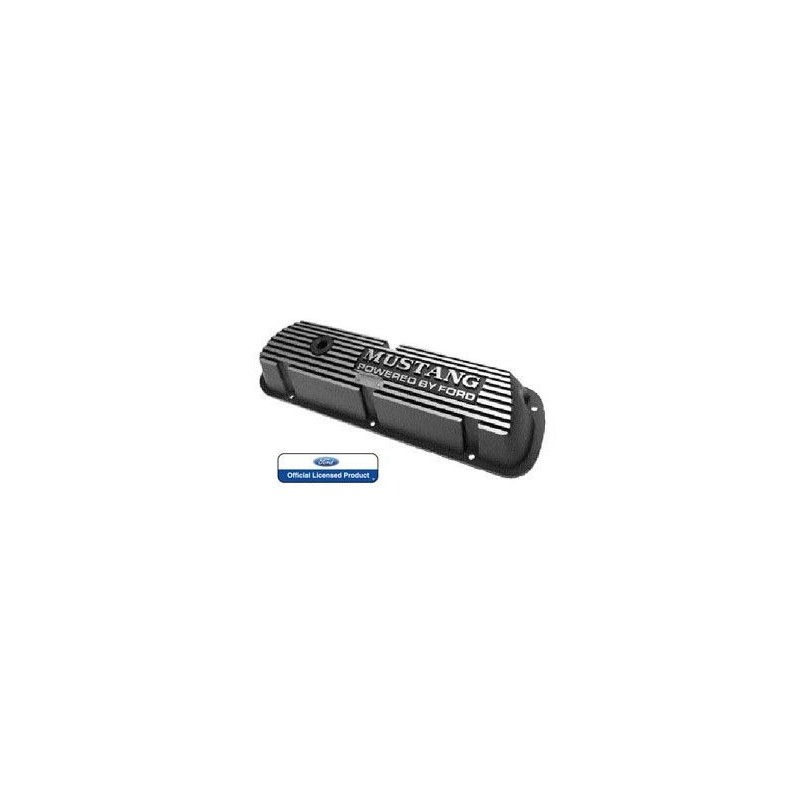 FORD MUSTANG 1964-1973 V8 260 289 302 351W PAIRE DE CACHE CULBUTEURS ALUMINIUM Aluminum Valve Cover Mustang Block Letters SCOTT