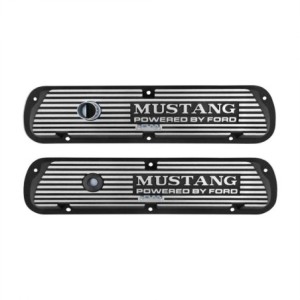 FORD MUSTANG 1964-1973 V8 260 289 302 351W PAIRE DE CACHE CULBUTEURS ALUMINIUM Aluminum Valve Cover Mustang Block Letters SCOTT