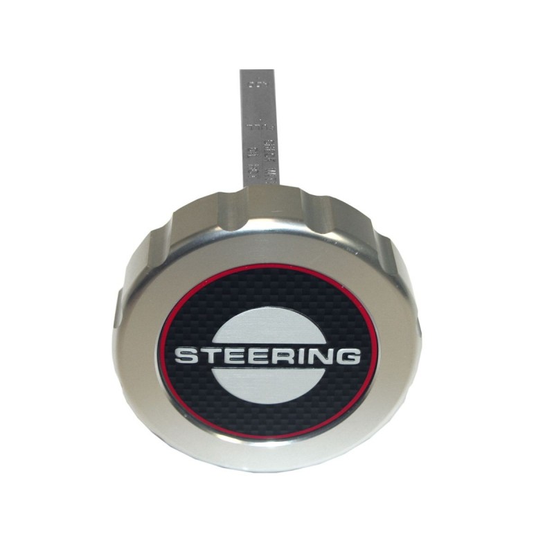 FORD MUSTANG 1965-1966 BOUCHON DE RESERVOIR DE LIQUIDE DE DIRECTION ASSISTEE ALUMINIUM AVEC JAUGE power steering cap billet with