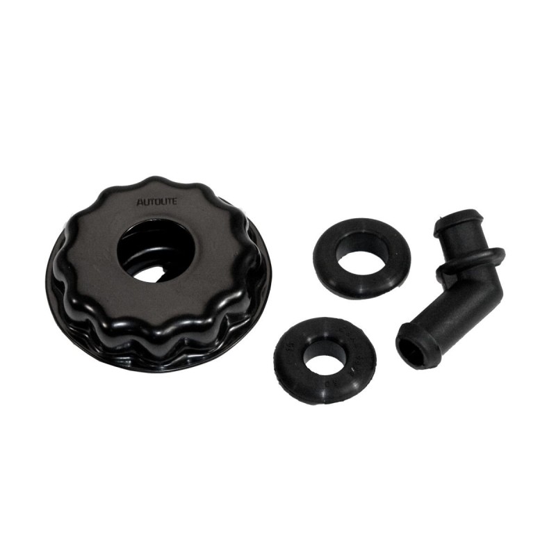 FORD MUSTANG 1970-1973 BOUCHON HUILE AVEC COUDE EN PVC NOIR Oil Cap with PCV Elbow Black SCOTT DRAKE CD1AZ-6766-A