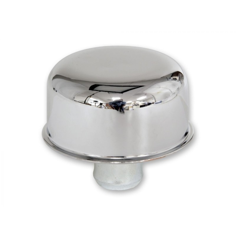 FORD MUSTANG 1967-1970 PUSH-ON BOUCHON HUILE CHROME SANS TUBE Aftermarket oil caps chrome push on no tube SCOTT DRAKE W84881B