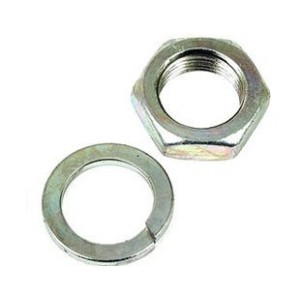 FORD MUSTANG 1964-1973 V8 289 302 351 W 390 428 ECROU ET RONDELLE POUR ALTERNATEUR ZINC ARGENT Alternator pulley lock washer and