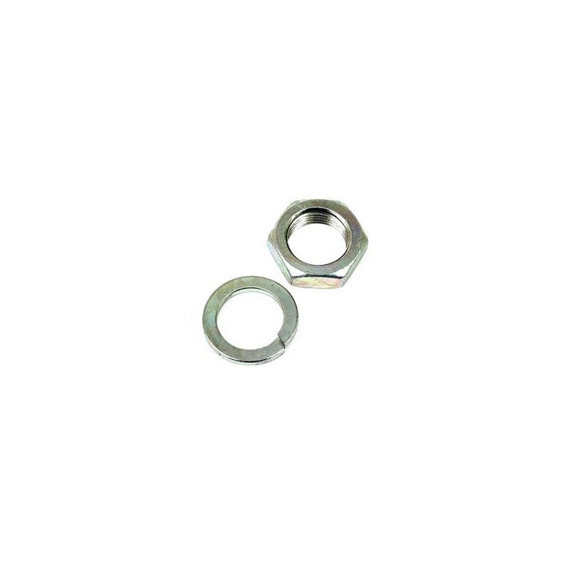 FORD MUSTANG 1964-1973 V8 289 302 351 W 390 428 ECROU ET RONDELLE POUR ALTERNATEUR ZINC ARGENT Alternator pulley lock washer and