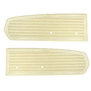 FORD MUSTANG 1968 PAIRE DE PANNEAUX DE PORTE STANDARD PARCHEMIN Standard door panels parchment pair SCOTT DRAKE C8ZZ-65239423PR