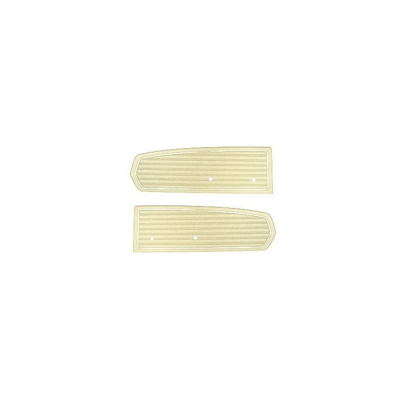 FORD MUSTANG 1968 PAIRE DE PANNEAUX DE PORTE STANDARD PARCHEMIN Standard door panels parchment pair SCOTT DRAKE C8ZZ-65239423PR
