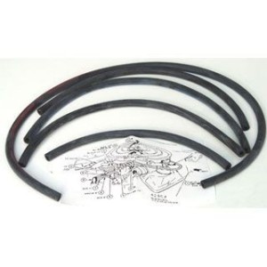 FORD MUSTANG 1968-1970 TUBES FLEXIBLES POUR VENTILATION AIR BOITE MANUELLE 390 428CJ vacuum line hose kits 390 428CJ with manual