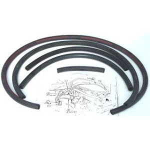 FORD MUSTANG 1968-1970 TUBES FLEXIBLES POUR VENTILATION AIR 302 351W DOUBLE OUVERTURE vacuum line hose kits 302 351W dual diaphr