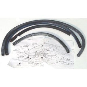 FORD MUSTANG 1971 COBRA JET TUBES FLEXIBLES POUR VENTILATION AIR BOITE MANUELLE 429CJ vacuum line hose kits 429CJ manual transmi