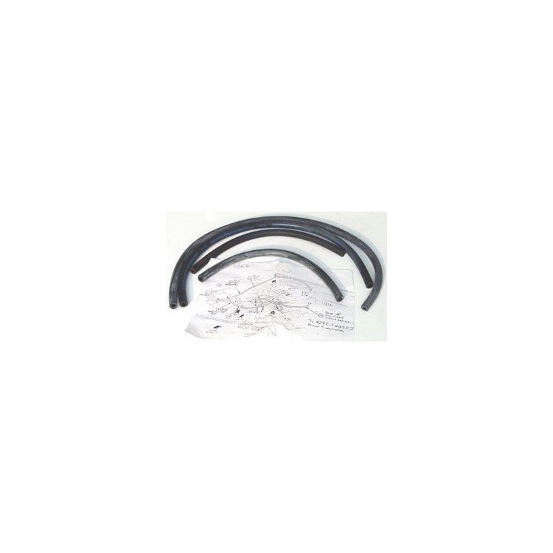 FORD MUSTANG 1971 COBRA JET TUBES FLEXIBLES POUR VENTILATION AIR BOITE MANUELLE 429CJ vacuum line hose kits 429CJ manual transmi