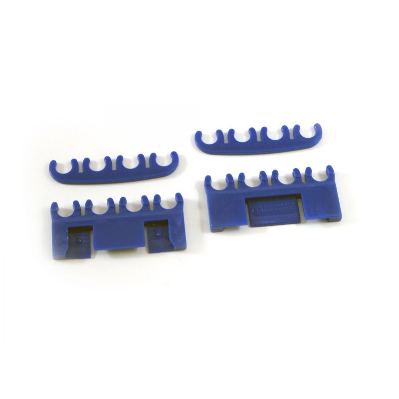 FORD MUSTANG 1964-1973 SEPARATEUR DE CABLES DE BOUGIES D ALLUMAGE SET BLEU spark plug wire separator set blue SCOTT DRAKE B6AB8Q