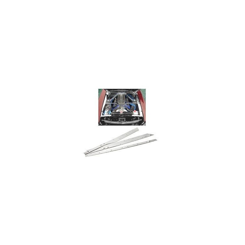 FORD MUSTANG 1964-1966 HABILLAGE INOX COMPARTIMENT MOTEUR Underhood stainless trim SCOTT DRAKE ACC-UHT-65