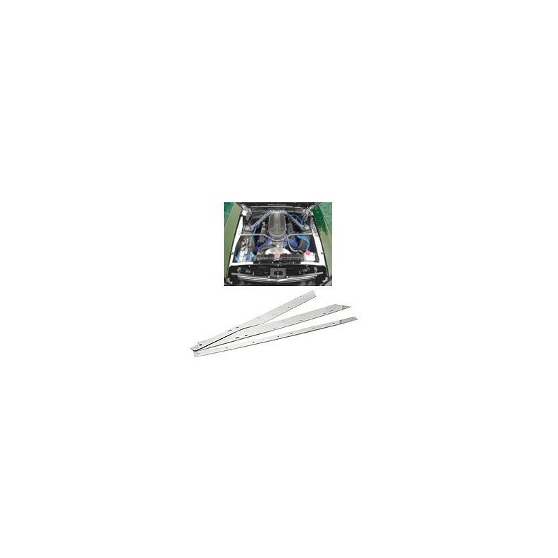 FORD MUSTANG 1967-1968 HABILLAGE INOX COMPARTIMENT MOTEUR Underhood stainless trim SCOTT DRAKE ACC-UHT-67