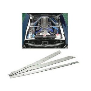 FORD MUSTANG 1969-1970 HABILLAGE INOX COMPARTIMENT MOTEUR Underhood stainless trim SCOTT DRAKE ACC-UHT-69