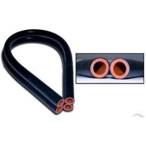 FORD MUSTANG 1964-1968 KIT DEUX TUYAUX TUBE DE CHAUFFAGE SILICONE NOIR Heater hose silicone black pr SCOTT DRAKE C5ZZ-18472-BLK