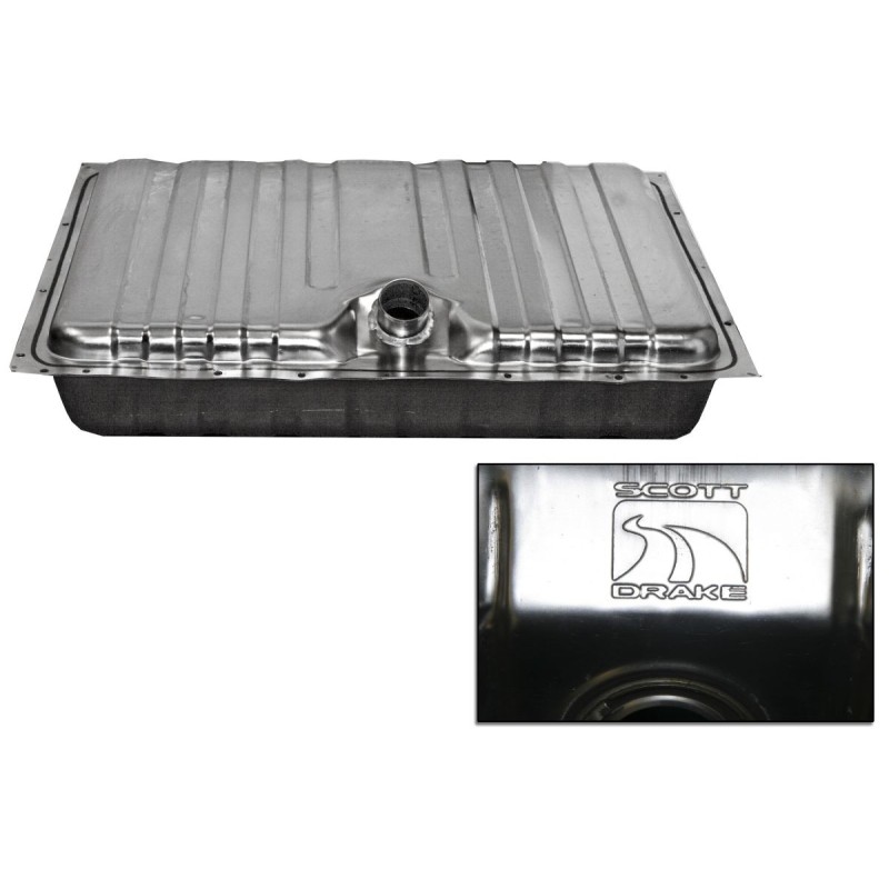 FORD MUSTANG 1969 TOUS MODELES RESERVOIR INOX DE CARBURANT D ESSENCE 75 LITRES AVEC BOUCHON DE VIDANGE 20 gallons Stainless stee
