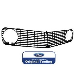 FORD MUSTANG 1969 GRILLE DE CALANDRE NOIR PLASTIQUE grill black plastic SCOTT DRAKE C9ZZ-8200-A