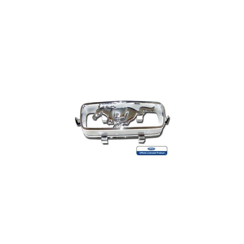 FORD MUSTANG 1966 GT GRILLE EMBLEME CHROME CHEVAL VERSION UNIQUEMENT AVEC FOG LIGHT gt Grill Corral and Hose SCOTT DRAKE C6ZZ-82